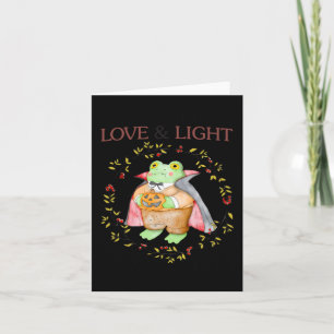 Ich bin voll von Liebe und leichtem Frosch Hallowe Karte