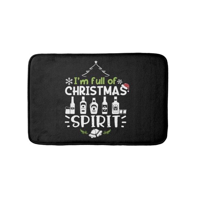 Ich bin voll von Weihnachtsgeist - Weihnachtsgeträ Badematte (Vorderseite)