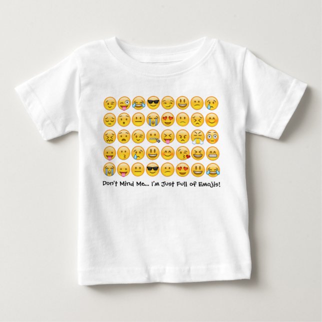 Ich bin voller Emojis. . . Kleinkind Emoji Tee Shi (Vorderseite)