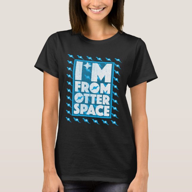 Ich bin vom Otter-Raum - lustiger Otter-Entwurf T-Shirt (Vorderseite)