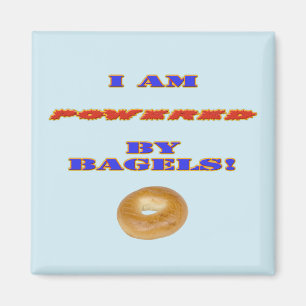Ich bin von Bagels angetrieben Magnet