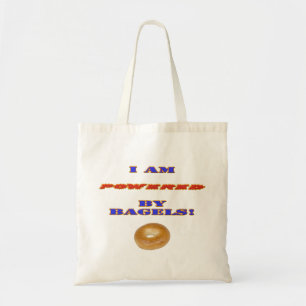 Ich bin von Bagels angetrieben Tragetasche
