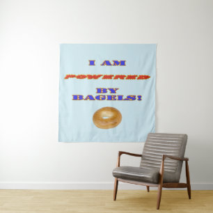 Ich bin von Bagels angetrieben Wandteppich