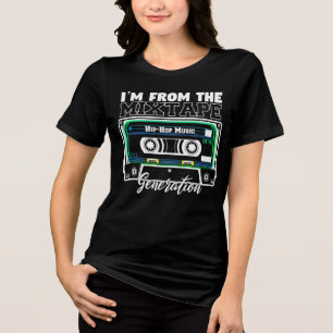 Ich bin von der Mixtape Generation (Hip Hop Music) Tri-Blend Shirt