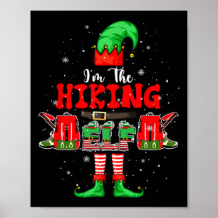 Ich bin Wandernder Elf Chrisrmas Camping Kostüm Li Poster
