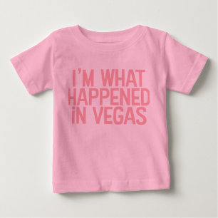 Ich bin, was in Vegas-Shirt geschah Baby T-shirt