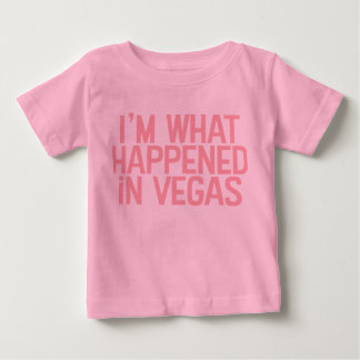 Ich bin, was in Vegas-Shirt geschah Baby T-shirt