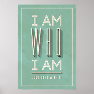 Ich bin, wer ich bin poster
