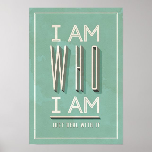 Ich bin, wer ich bin poster (Vorne)