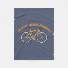Ich bin Wheely Ruhestands-lustiges Fahrrad Fleecedecke