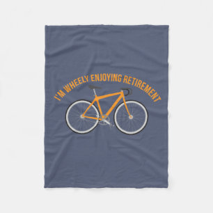 Ich bin Wheely Ruhestands-lustiges Fahrrad Fleecedecke