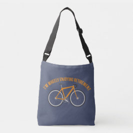 Ich bin Wheely Ruhestands-lustiges Fahrrad Tragetaschen Mit Langen Trägern