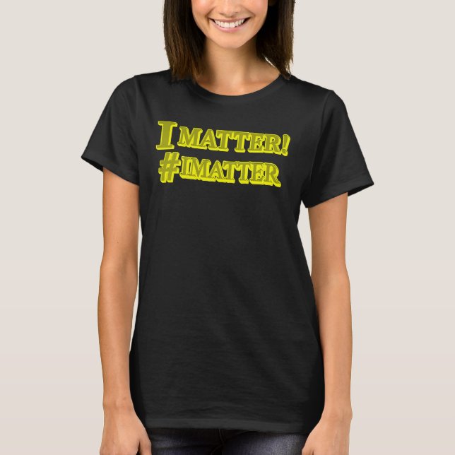 "Ich bin wichtig!" Niedliches Ausdrucksdesign. Jet T-Shirt (Vorderseite)