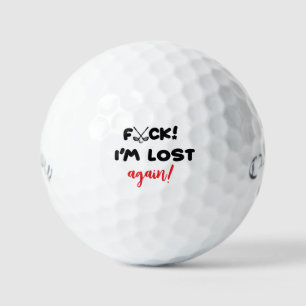 Ich bin wieder verloren Golfbälle - Lustig Persona