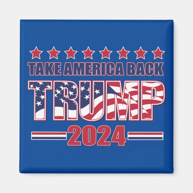 Ich bin wieder zurück Trump 2024 Magnet (Vorne)