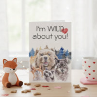 Ich bin wild über dich, Woodland Animals Bear Wolf