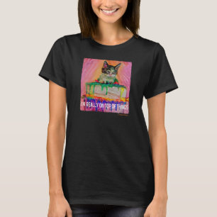 ICH BIN WIRKLICH AUF OP HINGS Kitten On Cake Spaß T-Shirt
