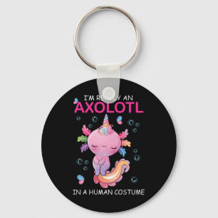Ich bin wirklich ein Axolotl in einem menschlichen Schlüsselanhänger
