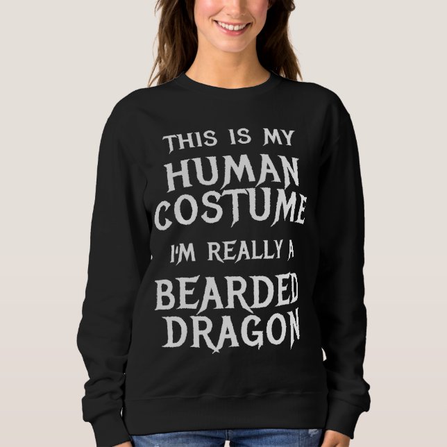 Ich bin wirklich ein bärtiger Drache, leicht Hallo Sweatshirt (Vorderseite)