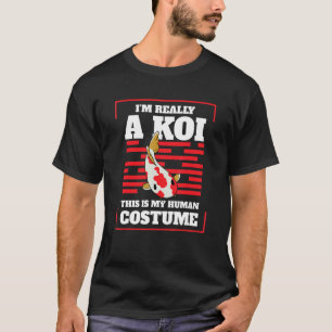 Ich bin wirklich ein Koi Japanischer Koi Karpfen N T-Shirt