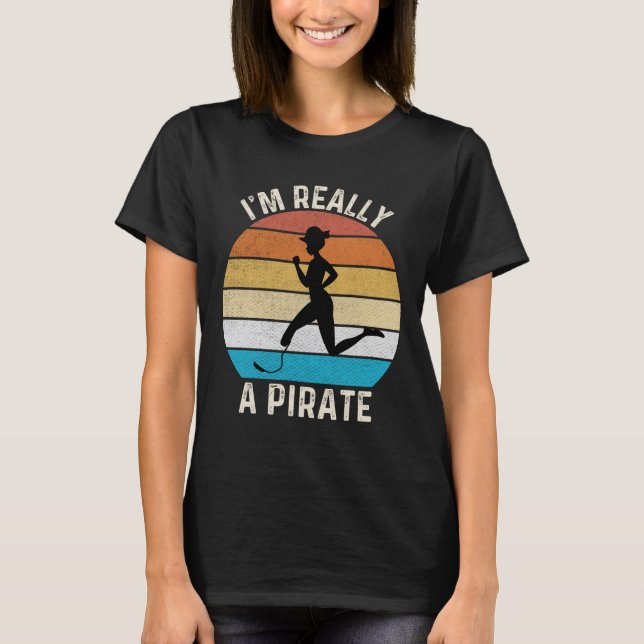 Ich bin wirklich ein Piratenjäger, der ein tolles  T-Shirt (Vorderseite)