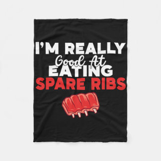 Ich bin wirklich gut darin, Spare Ribs Grillen zu Fleecedecke