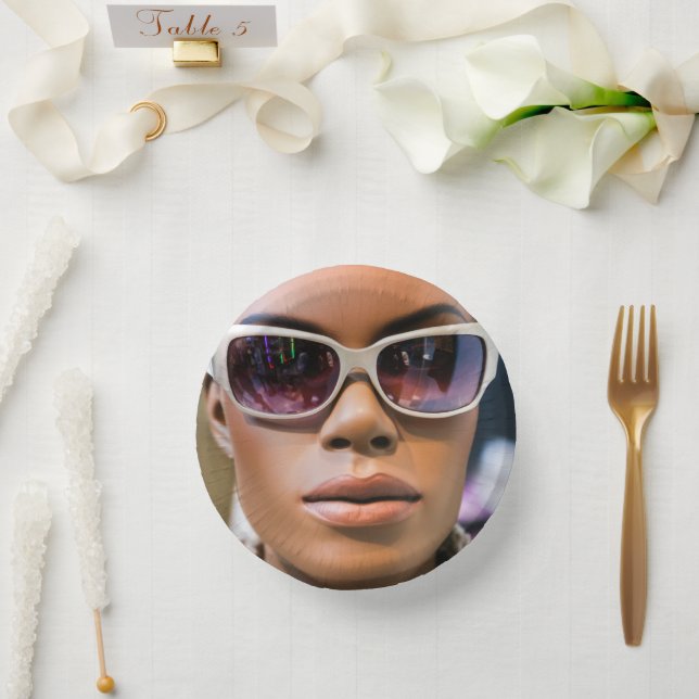 Ich bin wirklich schön pappteller (Hochzeit)