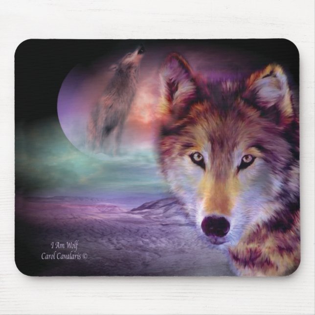 Ich bin Wolf Mousepad (Vorne)