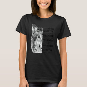 Ich bin Wolf still und leise werde ich stillschwei T-Shirt