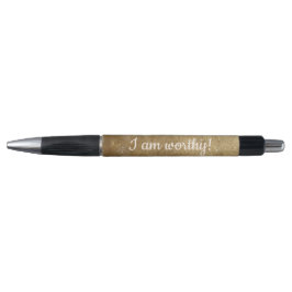 Ich bin würdig, Gold mischt Affirmation Stifte Kugelschreiber