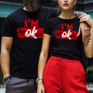 Ich bin zerbrochenes Shirt, Vintages Shirt, junger T-Shirt