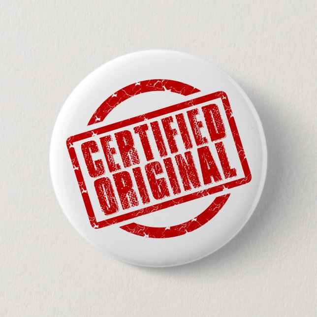 Ich bin zertifiziert button (Vorderseite)