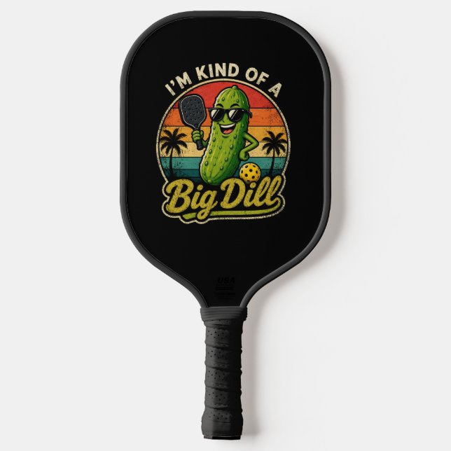 Ich bin ziemlich eine große Nummer Pickleball Schläger (Rückseite)