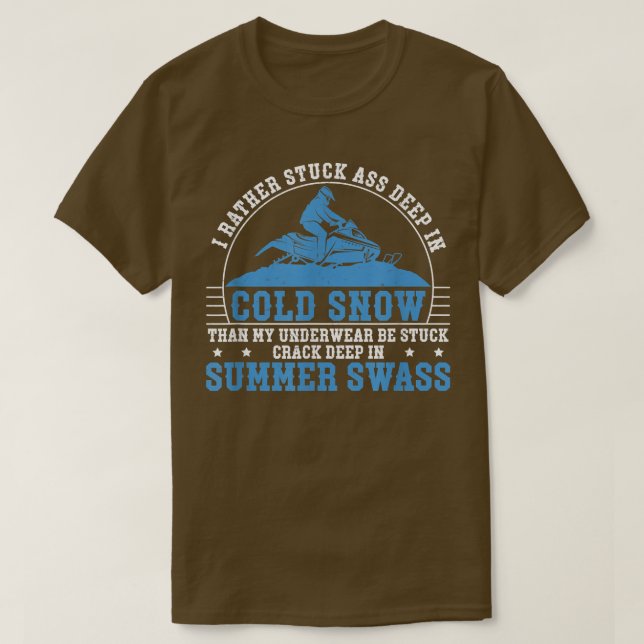Ich bin ziemlich tief in der Kälte schneewitzigen  T-Shirt (Design vorne)