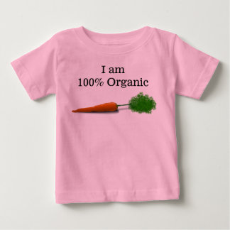 Ich bin zu 100 % Bio Säugling Bekleidung Baby T-shirt