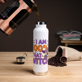 Ich bin zu 100% jener HexenkHalloween-Spaß Trinkflasche