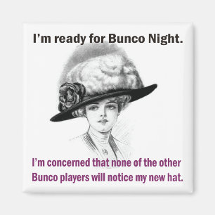 ich bin zu Bunco Nacht bereit Magnet