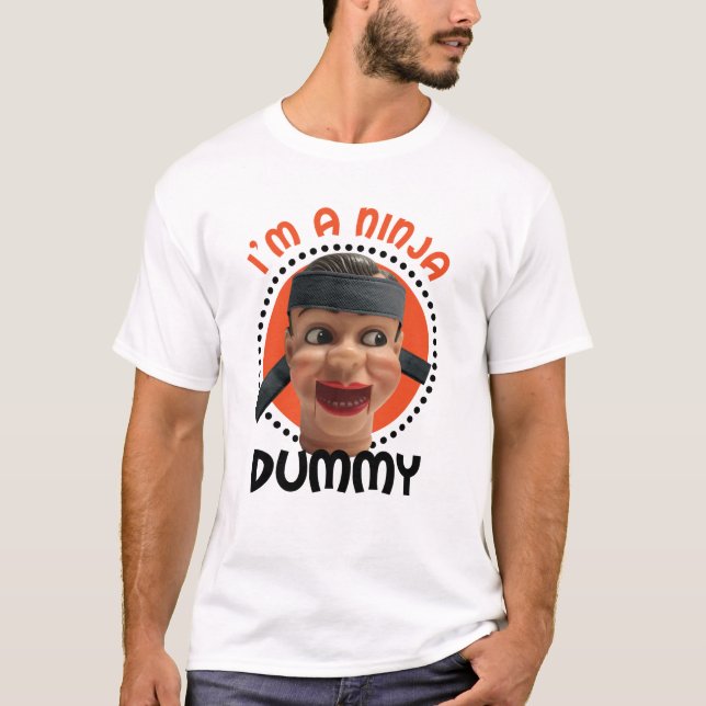 Ich bin zu Halloween eine Ninja Dummy T-Shirt (Vorderseite)