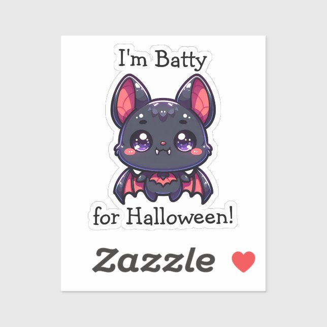 Ich bin zu Halloween Personalisiert Aufkleber (Blatt)