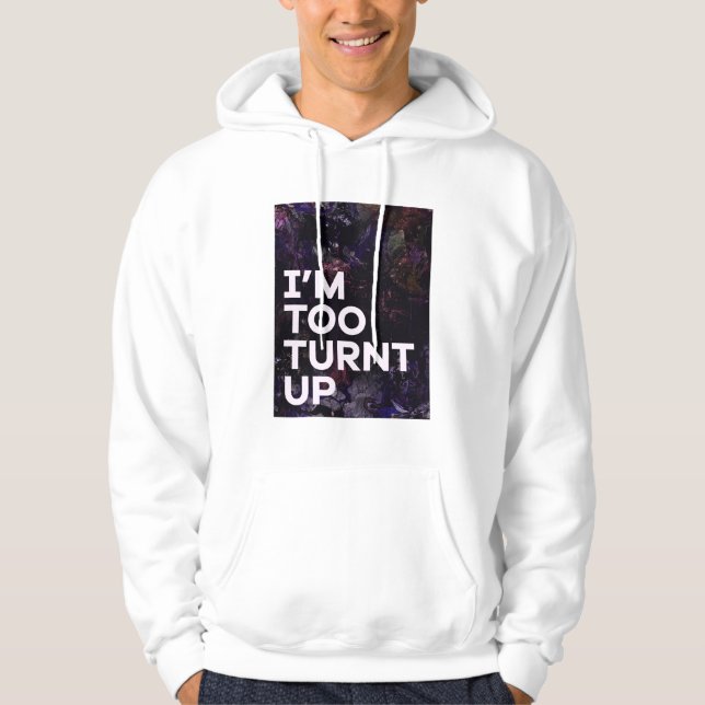 Ich bin zu spät dran hoodie (Vorderseite)