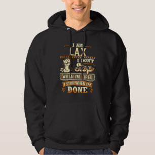 Ich bin zu spät. Ich höre nicht auf, wenn ich müde Hoodie