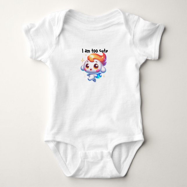 Ich bin zu süß baby strampler (Vorderseite)