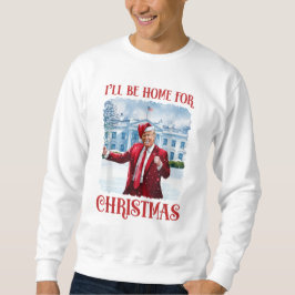 Ich bin Zuhause für den Weihnachtslustigen Tanz Tr Sweatshirt