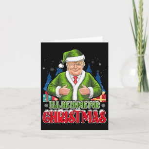 Ich bin Zuhause für Weihnachten Weihnachten Weihna Karte