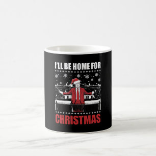 Ich bin Zuhause zu Weihnachten Trump 47. Präsident Kaffeetasse