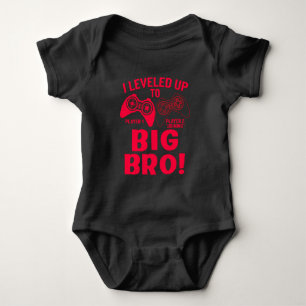 "ICH BIN ZUM GROSSEN BRUDER AUFGERÜCKT! BABY-BODY BABY STRAMPLER
