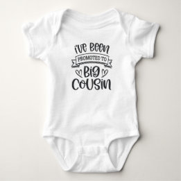 Ich bin zum großen Cousin befördert worden Baby Strampler