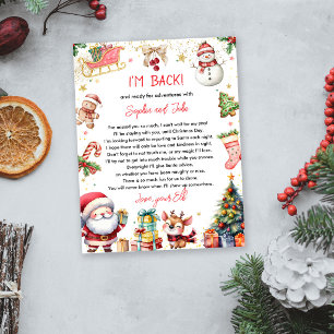 Ich bin zurück Ankunftsbrief Rückkehr Weihnachten