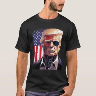 Ich bin zurück Trump 2024 Cool Donald Trump Robot  T-Shirt