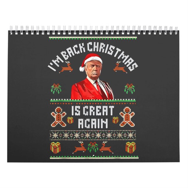 Ich bin zurück, Weihnachten ist wieder großartig T Kalender (Titelbild)